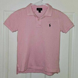Boy's Size 6 Polo by Ralph Lauren Iconic Mesh Polo Shirt, Pink